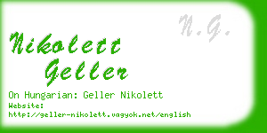 nikolett geller business card